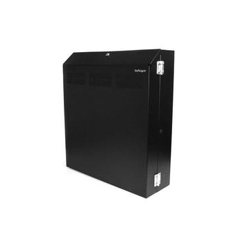 STARTECH 4U 48cm Secure Horizontal Wall Mountable Server Rack - 2 Fans Included (RK419WALVSGB)