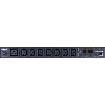 ATEN Eco PDU IP 8-Port PE8208G 1U Rack plass , 16 AMP , 7xC13 , 1xC19 (PE8208G)
