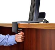 Ergotron WorkFit-S Single HD Workstation with Worksurface Standing Desk - monteringssett - for LCD-skjerm / tastatur / mus (33-351-200)