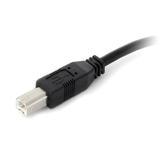 StarTech 9 m / 30 ft Active USB A to B Cable - M/M - Black USB 2.0 A to B Cord - Printer Cable - Extension USB Cable (USB2HAB30AC) - USB-kabel - 9.15 m (USB2HAB30AC)
