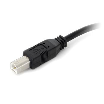 StarTech 9 m / 30 ft Active USB A to B Cable - M/M - Black USB 2.0 A to B Cord - Printer Cable - Extension USB Cable (USB2HAB30AC) - USB-kabel - 9.15 m (USB2HAB30AC)