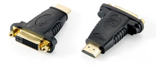EQUIP HDMI/DVI DIGIT (24+1) ADAPT M-F BLK CABL (118909)