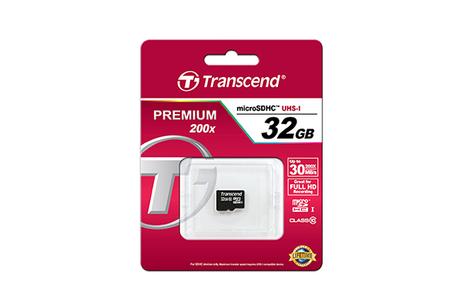 Transcend flashminnekort - 32 GB - microSDHC (TS32GUSDHC10)