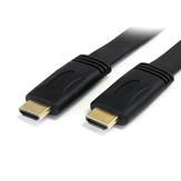 StarTech 5m Flat High Speed HDMI Cable with Ethernet Ultra HD 4kx2k - HDMI-kabel med Ethernet - 5 m (HDMM5MFL)