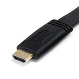 StarTech 5m Flat High Speed HDMI Cable with Ethernet Ultra HD 4kx2k - HDMI-kabel med Ethernet - 5 m (HDMM5MFL)