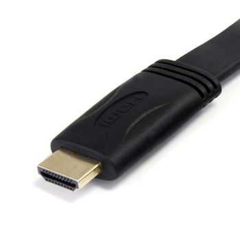 STARTECH 5m Flat High Speed HDMI Cable with Ethernet - Ultra HD 4k x 2k - M/M (HDMM5MFL)
