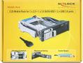 DELOCK 5.25 Wechselrahmen fÃ¼r 1 x 2.5 + 1 x 3.5 SATA (47209)