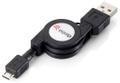EQUIP USB Kabel A -> micro B St/St  1.00m sw aufrollbar