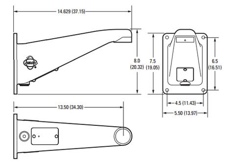 PELCO WALL MOUNT DOM (IWM-GY)