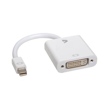 V7 MINI DISPLAYPORT TO DVI ADPTR MINI DP TO DVI-D ADPTR 1080P FHD CABL (CBL-MD1WHT-5E)