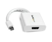StarTech Mini DisplayPort® to HDMI® Video Adapter Converter 1920x1200 - White Mini DP to HDMI Adapter M/F (MDP2HDW) - video adapter - DisplayPort / HDMI - 17 cm