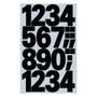 AVERY 3785 Number labels weatherproof black 25mm (48) (3785*10)
