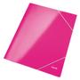 LEITZ Snäddmapp WOW A4 3klaff krt cerise  (3982-00-23*10)