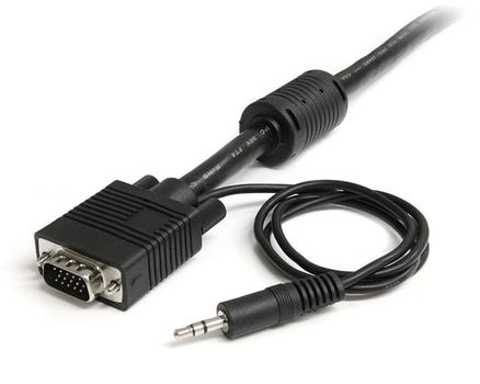 STARTECH 2m Coax High Resolution Monitor VGA Cable with Audio HD15 M/M (MXTHQMM2MA)