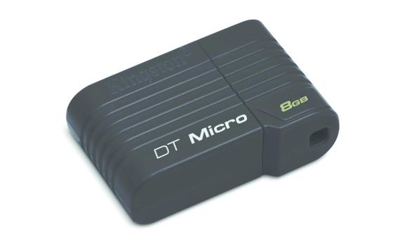 KINGSTON 8GB USB 2.0 Hi-Speed DataTraveler Micro (Black) (DTMCK/8GB)