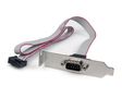 STARTECH 1 Port 40cm DB9 Serial Port Bracket to 10 Pin Header - Low Profile (PLATE9M16LP)