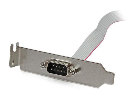 STARTECH 1 Port 40cm DB9 Serial Port Bracket to 10 Pin Header - Low Profile (PLATE9M16LP)