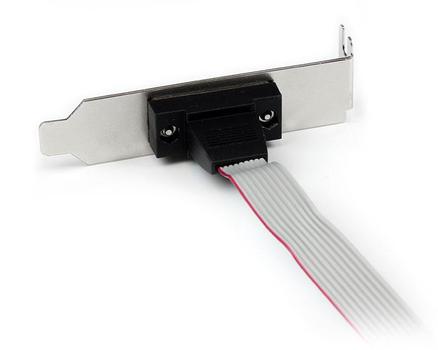 STARTECH 1 Port 40cm DB9 Serial Port Bracket to 10 Pin Header - Low Profile (PLATE9M16LP)