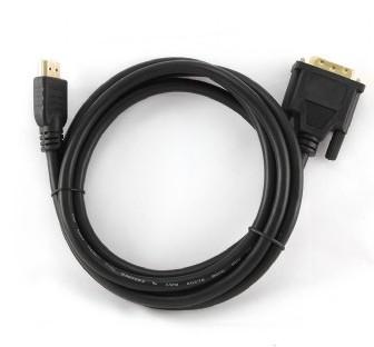 GEMBIRD HDMI to DVI male-male cable with gold-plated connectors,  1.8m, bulk pack (CC-HDMI-DVI-6)