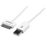 STARTECH Apple 30-pins Dockconnector-naar-USB-kabel 1 m voor iPhone / iPod / iPad met getrapte connector (USB2ADC1M)