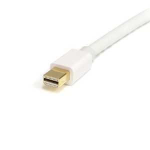 STARTECH 1m White Mini DisplayPort to DisplayPort 1.2 Adapter Cable M/M - 4k	 (MDP2DPMM1MW)