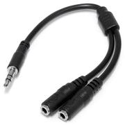 STARTECH SLIM STEREO SPLIT CABLE - 3.5M MALE TO 2X 3.5MM FEMALE CABL