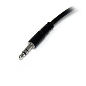 STARTECH SLIM STEREO SPLIT CABLE - 3.5M MALE TO 2X 3.5MM FEMALE CABL (MUY1MFFS)