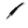 STARTECH Slim Stereo Splitter Cable - 3.5mm Male to 2x 3.5mm Female (MUY1MFFS)