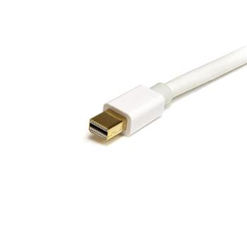 STARTECH StarTech.com 2m 6ft White Mini DisplayPort 1.2 Cable M/M - Mini DisplayPort 4k w/ HBR2 support - Mini DP to Mini DP Cable 2 meter, 6 feet (MDPMM2MW) - DisplayPort cable - Mini DisplayPort (M) to Mini  (MDPMM2MW)