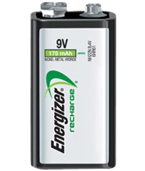 ENERGIZER Batterij Recharge Power Plus 9V 175 mAh Nikkel-metaalhydride (NiMH) 9 V (635584)