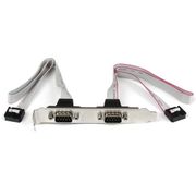 STARTECH DUAL SERIAL PORT HEADER AND BRACKET - DB-9 TO 10 PIN MBOARD CABL
