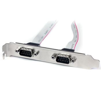 STARTECH DUAL SERIAL PORT HEADER AND BRACKET - DB-9 TO 10 PIN MBOARD CABL (PLATE9M2P16)