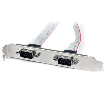 STARTECH 2 Port 40cm DB9 Serial Port Bracket to 10 Pin Header (PLATE9M2P16)