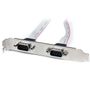 STARTECH 2 Port 40cm DB9 Serial Port Bracket to 10 Pin Header (PLATE9M2P16)