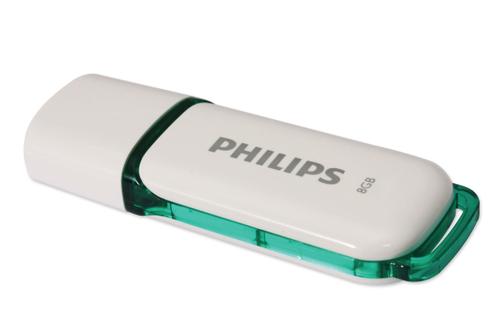 PHILIPS 8GB 2.0 USB Drive Snow (FM08FD70B/10)