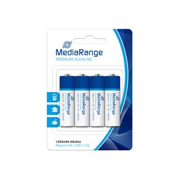 MediaRange Batterie Prem. Blister AA Alkaline/ LR06 4 (MRBAT104)