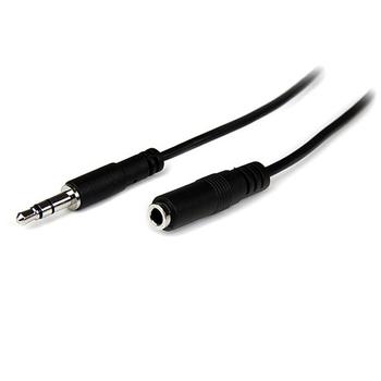 STARTECH 1m Slim 3.5mm Stereo Extension Audio Cable - M/F (MU1MMFS)