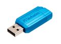VERBATIM USB DRIVE 2.0 PIN STRIPE 16GB CARIBBEAN BLUE 2.0 16GB EXT (49068)