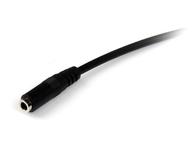 StarTech 2m 3.5mm 4 Position TRRS Headset Extension Cable - M/F - Forlengerledning for hodesett - 4-polsminijakk (hann) til 4-polsminijakk (hunn) - 2 m - svart (MUHSMF2M)