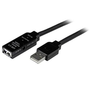 STARTECH StarTech.com 5m USB 2.0 Active Extension Cable Male to Female (USB2AAEXT5M)