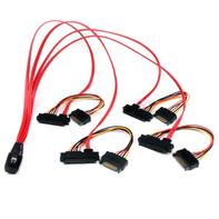 StarTech 50cm Internal Serial Attached SCSI Mini SAS Cable - SFF8087 to 4x SFF8482 - Internal Mini SAS Cable (SAS808782P50) - SAS intern kabel - 50 cm
