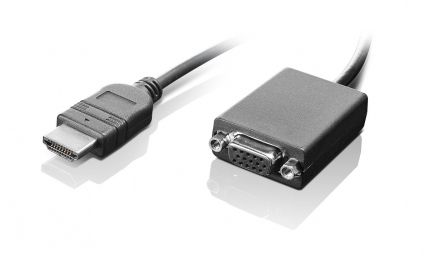 LENOVO Videokort - HDMI hane till HD-15 (VGA) hona - 20 cm - för ThinkCentre M80s Gen 3, M80t Gen 3, M90a Gen 3, M90a Pro Gen 3, M90t Gen 3, V15 IML (0B47069)