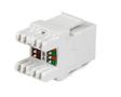 STARTECH 180 DEGREE RJ45 ETHERNET CAT6 K STONE WALL JACK - WHITE CABL (C6KEY110SWH)