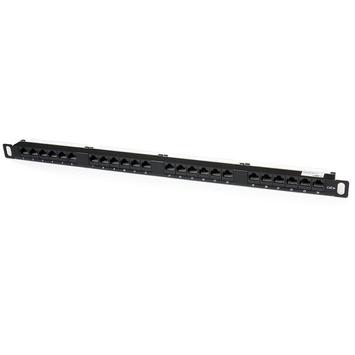 StarTech 24 Port 0.5U Cat5e Patch Panel - RJ45 Ethernet Rack Mount Cat 5e 110 Patch Panel - Rackmount Network Patch Panel (PANELHU24) - koblingspanel (PANELHU24)