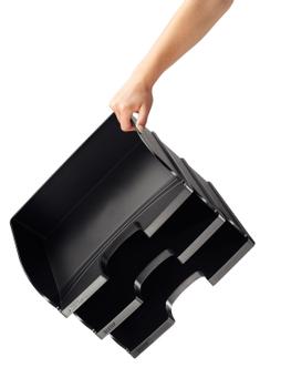 LEITZ Letter tray Plus Jumbo landscape Black (5219-00-95*4)
