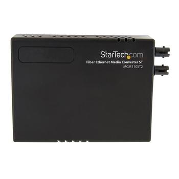STARTECH 10/100 Multi Mode Fiber Copper Fast Ethernet Media Converter ST 2 km (MCM110ST2EU)
