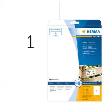 Herma Special Power Labels - merkelapper - matt - 25 ark - A4 (10911)