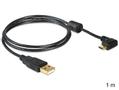 DELOCK USB-Kabel USB2.0 Typ A -> micro B 90° St/St (83147)