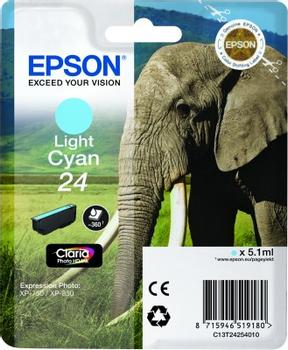 EPSON Ink Cart/24s Elephant Light Cyan RS (C13T24254010)