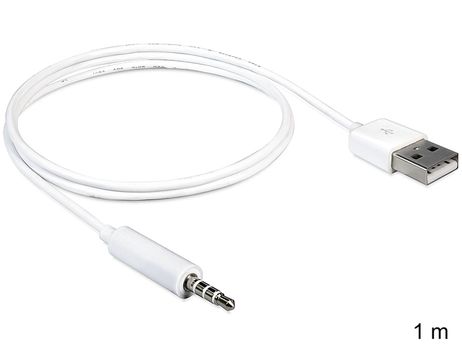 DELOCK iPod Shuffle Cable 3,5to USB A (83182)